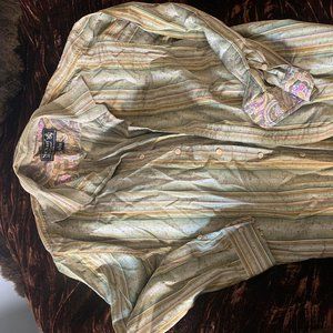 Nat Nast Luxury Designer Button-down Mens Large